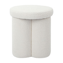 Clover Chenille Ottoman